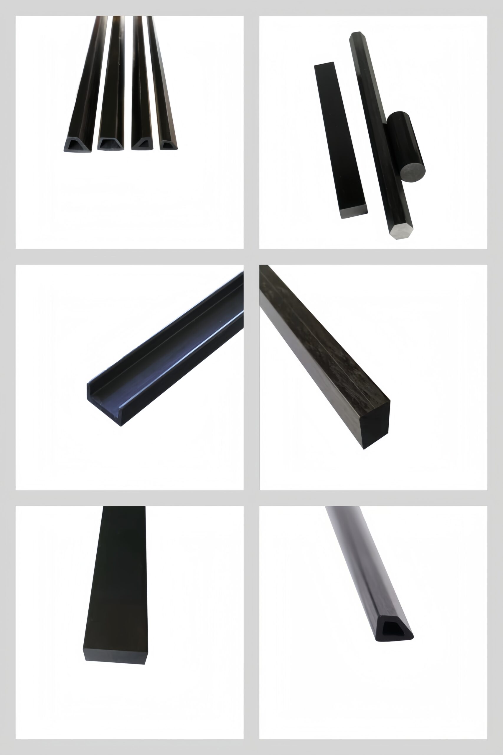Varilla y perfil pultrusionados pultrued Carbon Fiber Rod and profile