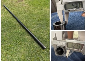 barra de escada em fibra de carbono para salmão